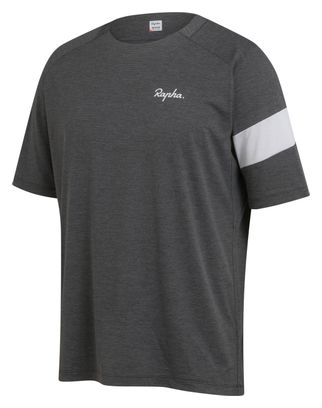 Rapha Trail Technisch MTB T-shirt Donkergrijs/Licht
