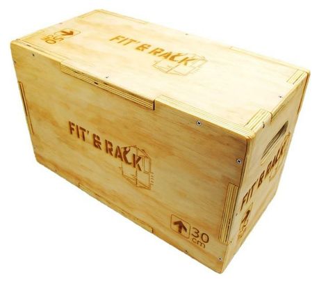 Box Jump Bois Fit et Rack 25x30x50