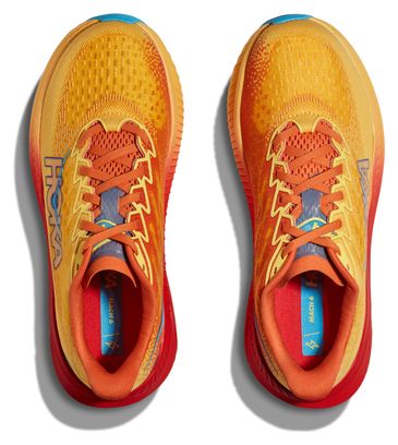 Chaussures Running Hoka One One Mach 6 Orange Rouge Homme