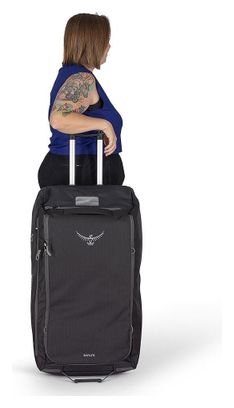 Borsa da viaggio Osprey Daylite Wheeled Duffel 115 nera
