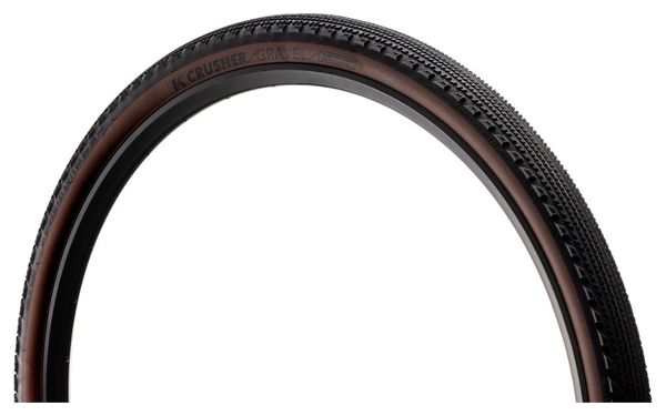 Kenda Crusher gravelband 700 mm, tubeless ready, soepel, 120 TPI, dubbellaags, Coffee