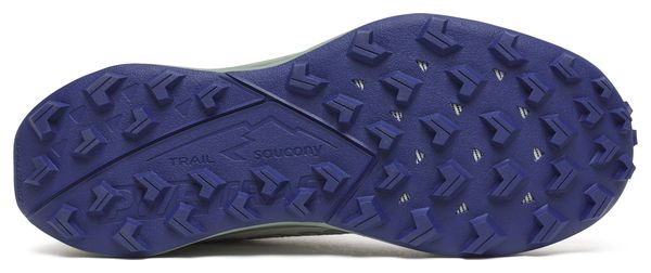Chaussures Trail Saucony Peregrine 15 GTX Blanc/Vert Femme