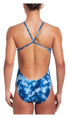 Traje de baño Nike Swim Hydrastrong Multi Print Azul Mujer