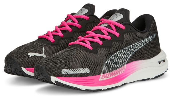 Chaussures Running Puma Velocity Nitro 2 Noir / Rose Femme