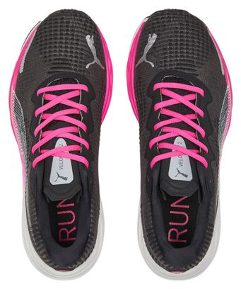 Chaussures Running Puma Velocity Nitro 2 Noir / Rose Femme