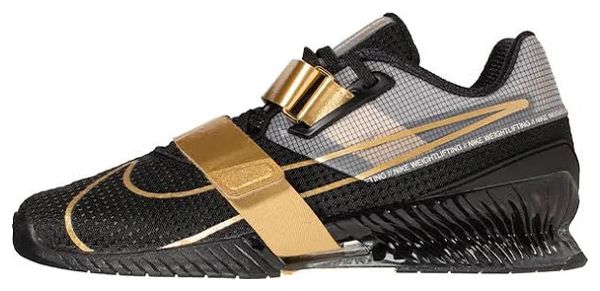 Nike Romaleos 4 Unisex Cross Training Shoes Black Gold