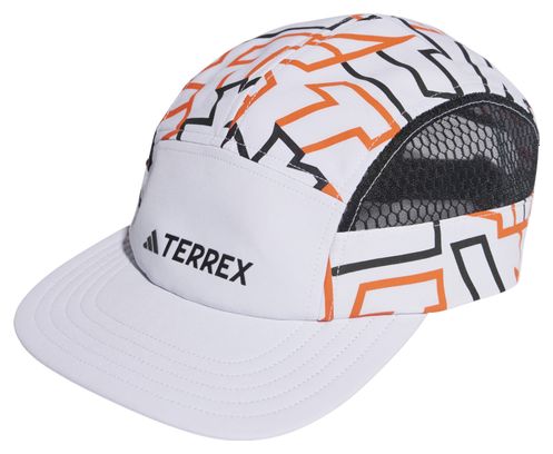 5-panel graphic cap adidas Terrex Heat.Rdy White Orange Unisex