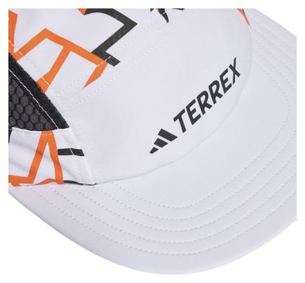 adidas Terrex Heat.Rdy White Orange Unisex 5-Panel Graphic Cap
