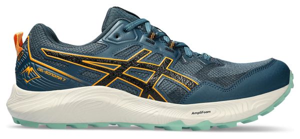 Asics Gel Sonoma 7 Blue Orange Trail Running Shoes