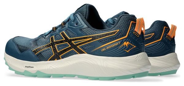 Asics Gel Sonoma 7 Blue Orange Trail Running Shoes