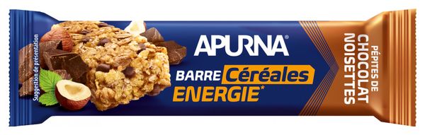 Barre Énergétique Apurna Céréales Chocolat Noisette 35 g