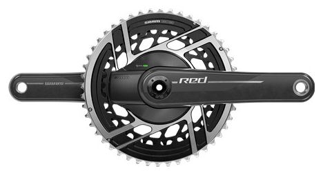 Pedivella Sensore di potenza Sram Red E1 DUB 46-33 denti 2x12V (senza scatola) Nero