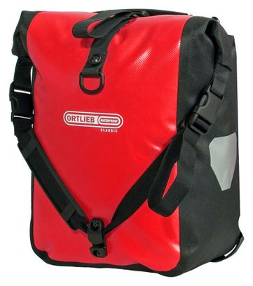 Coppia di borse da bici Ortlieb Sport-Roller Classic Quick-Lock2.1 da 25 L rosse nere
