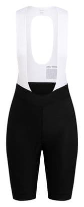 Kurze Damen Trägerhose Rapha Core Schwarz/Weiß