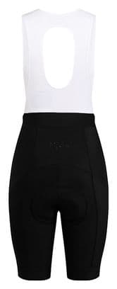 Kurze Damen Trägerhose Rapha Core Schwarz/Weiß