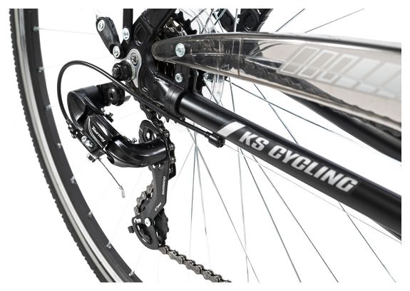 VTC homme 28'' aluminium Canterburry noir guidon multiposition TC 53 cm KS Cycling