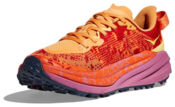 Trail Shoes Hoka Speedgoat 6 Orange Rose Homme