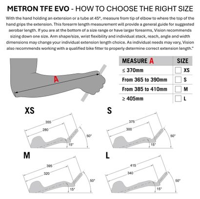 Vision Metron TFE EVO Black Extension Cables