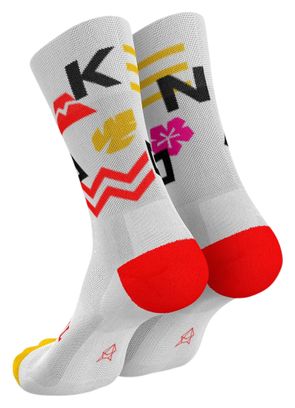 Incylence Ultralight Kona V5 Socken, Weiß/Mehrfarbig