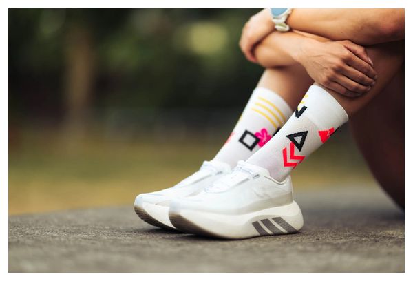 Incylence Ultralight Kona V5 Socken, Weiß/Mehrfarbig
