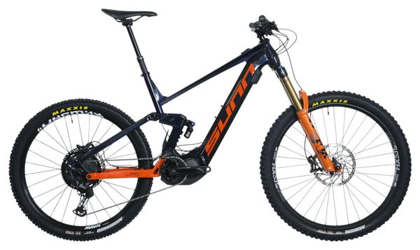 VTT Électrique Tout-Suspendu Sunn Kern EL Finest Shimano XT/SLX 12V 630Wh MX (29/27 5'') Bleu Orange - Produit Reconditionné