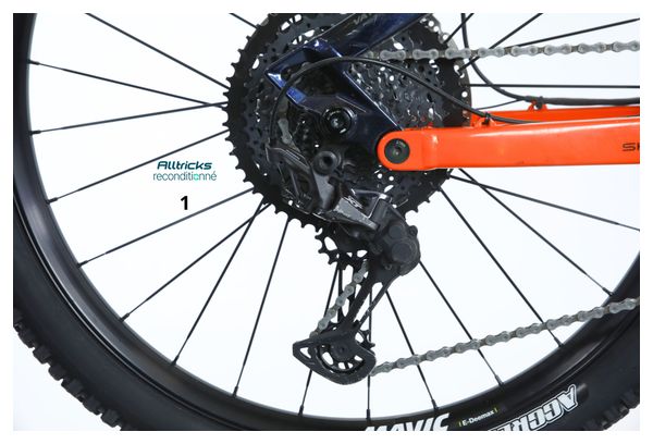 VTT Électrique Tout-Suspendu Sunn Kern EL Finest Shimano XT/SLX 12V 630Wh MX (29/27 5'') Bleu Orange - Produit Reconditionné