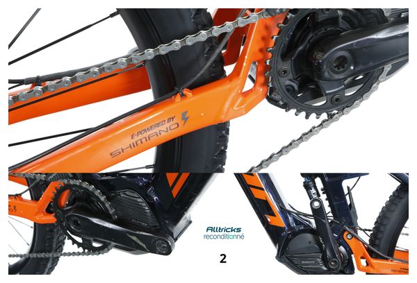 VTT Électrique Tout-Suspendu Sunn Kern EL Finest Shimano XT/SLX 12V 630Wh MX (29/27 5'') Bleu Orange - Produit Reconditionné