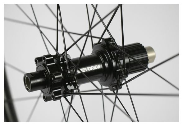 Paire de roues Evoride EvoCross 29 - Blanc - 1292gr - 15x110 / 12x148 - Sram XD - 6 trous- 2026