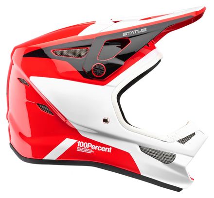 Casco integrale 100% Status Hellfire Rosso / Nero