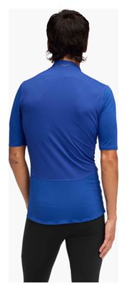 Men's blue Hoka SkyBreeze 1/2 zip short-sleeve jersey