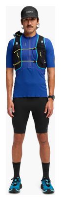 Men's blue Hoka SkyBreeze 1/2 zip short-sleeve jersey