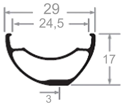 Paire de roues Progress DYN Ceramic Nitro 29” Gris | 15x100/12x142 mm | 6 Trous | Shimano HG