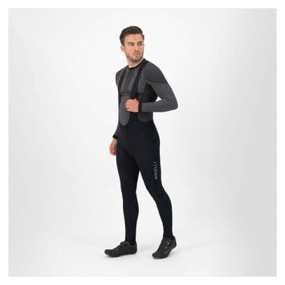 Cuissard Long Velo Avec Bretelless Avec Peau Rogelli Essential - Homme - Noir