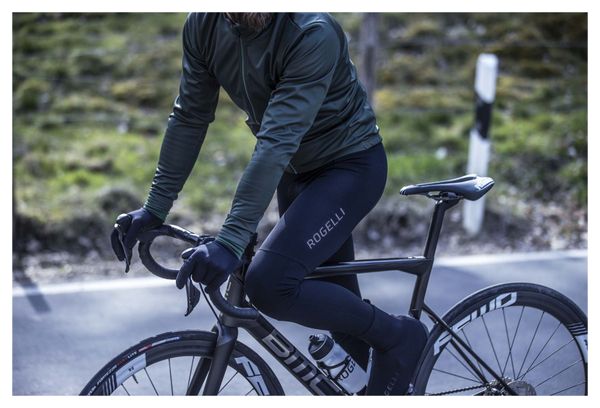 Lange Velo Radhose mit Bretelless mit Haut Rogelli Essential - Herren - Schwarz