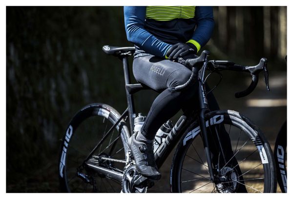 Lange Velo Radhose mit Bretelless mit Haut Rogelli Essential - Herren - Schwarz
