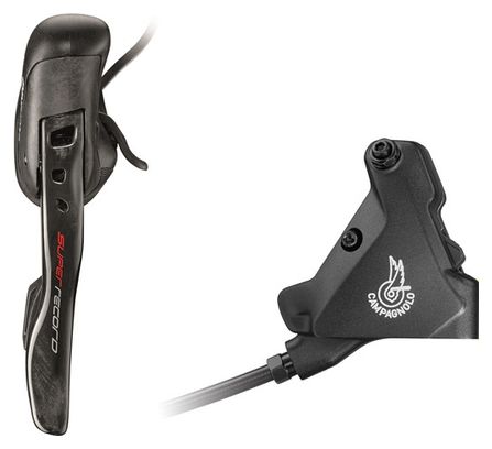 Freno trasero hidráulico Campagnolo Palanca derecha Campagnolo Super Record EPS disco 140 mm Negro