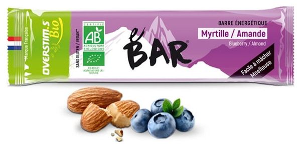 Overstims E-Bar Organic Blueberry Almond 32g