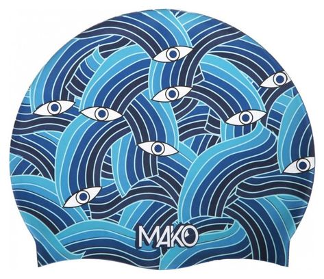 Bonnet de bain Mako Sea View Bleu