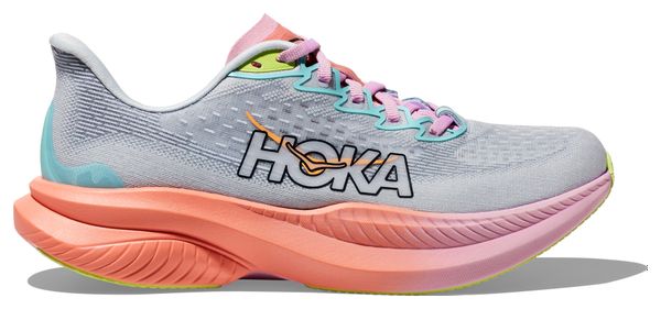 Hoka One One Mach 6 Blau Rosa Damen Laufschuhe