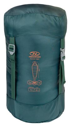 Sac de couchage momie Highlander Rayet 350 Pine Green -4°C - Vert