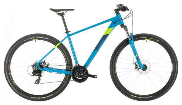 Cube MTB Hardtail Aim Shimano 8s 29'' Blue / Green 2020