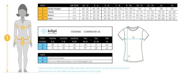 Maillot de cyclisme pour fille Kilpi CORRIDOR-JG