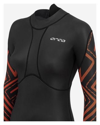 Muta Orca Vitalis Breast Stroke Donna Nero / Arancione