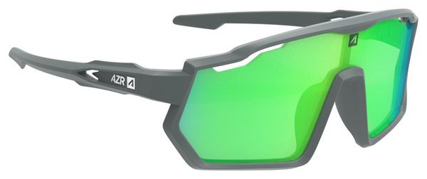 AZR Pro Race Jr Junior Goggles Mat Grey / Green Screen