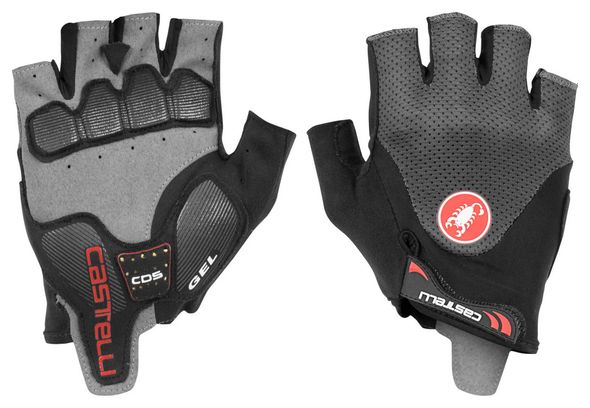 Paire de Gants Courts Castelli Arenberg Gel 2 Gris Noir