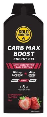 Gel énergétique GoldNutrition Carb Max Energy Gel Fraise - 60g