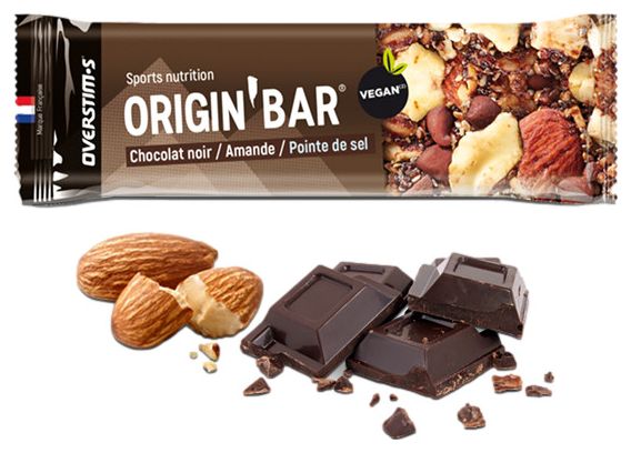 Energieriegel x4 Overstims Origin Bar Chocolate Almond