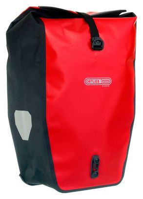 ORTLIEB 1 Paar Satteltaschen für Gepäckträger hinten BACK-ROLLER CLASSIC Rot Schwarz