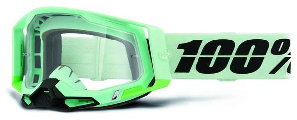 100% Racecraft 2 Palomar Green Goggle - Clear Lens