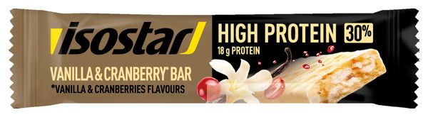 Isostar High Protein Bar 30 Vanilla Cranberry 55g